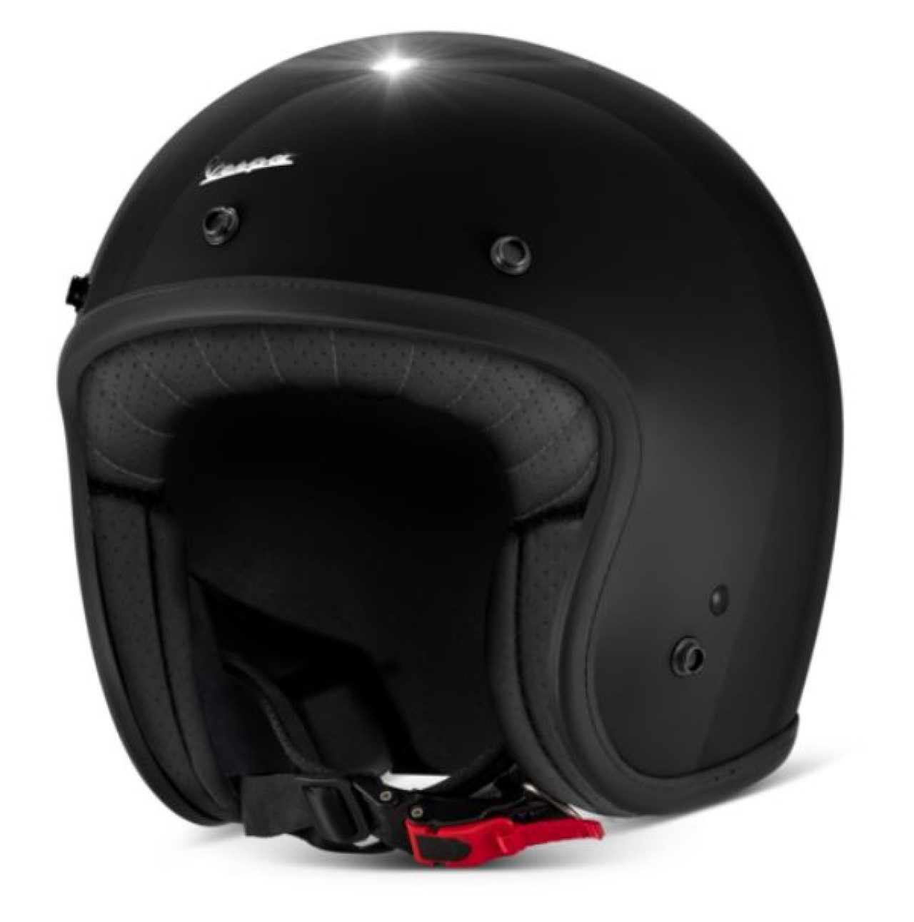 Casque jet Vespa Versilia noir