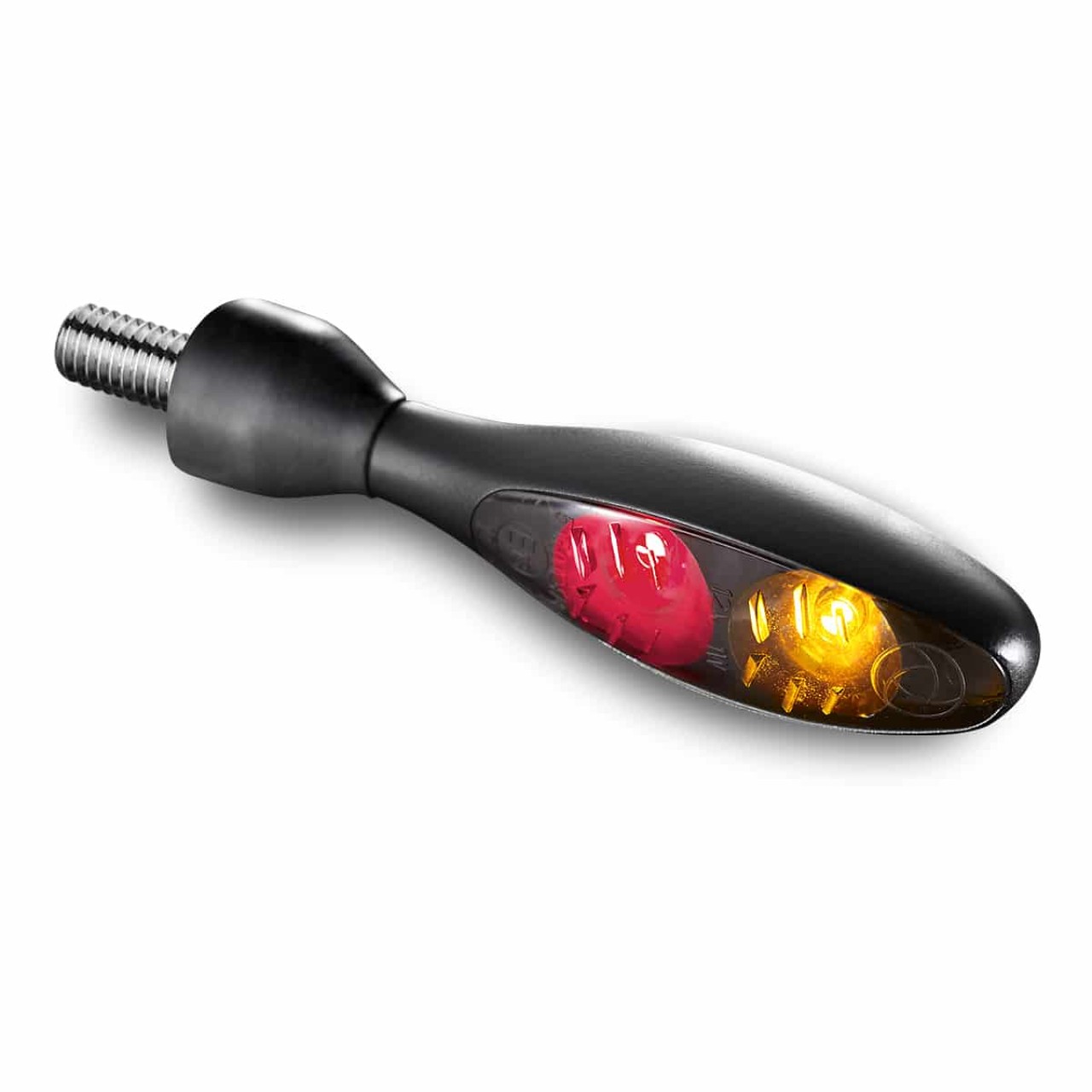 Clignotants Kellermann, feux arrière et stop, Micro 1000 DF Dark, acier, LED, HL/HR, 12 V, noir mat