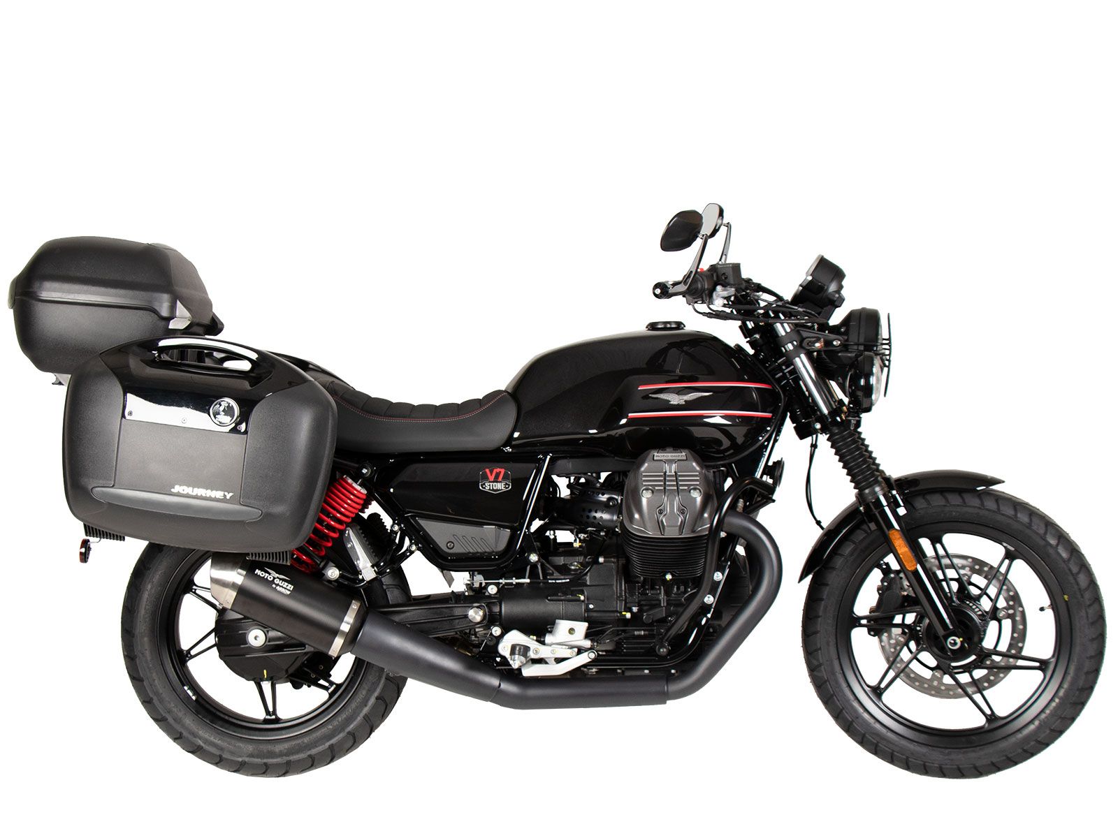 Porte-bagages tubulaire support de top case chromé pour Moto Guzzi V7 Stone Special Edition (22-) Hepco & Becker