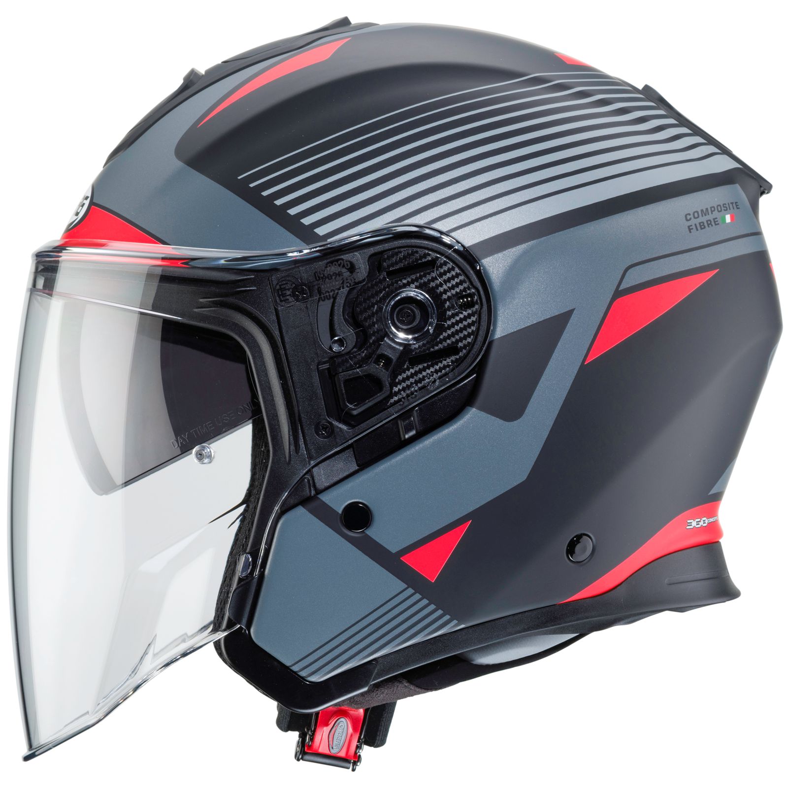 Caberg casque Flyon Rio, noir mat/anthracite-rouge