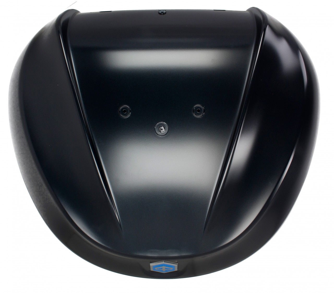 Kit Top Case 36 l. noir mat métallisé N12 original Piaggio pour Beverly HPE (plaque de maintien incluse)