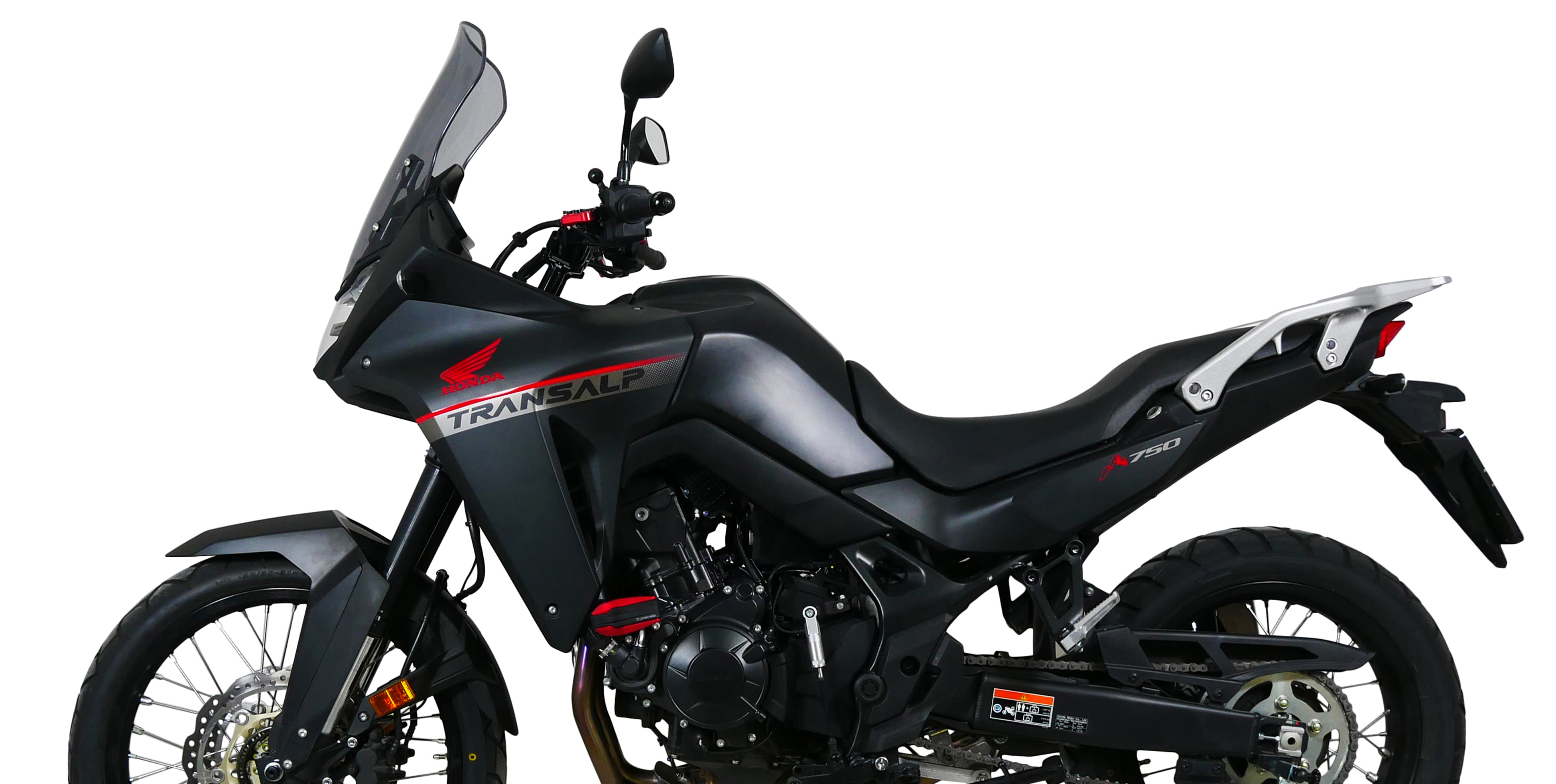 Pare-brise de randonnée MRA "TM" gris fumé pour Honda XL 750 Transalp (23-24)