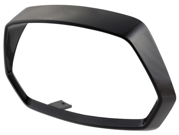 Anneau de lampe pour Vespa Sprint 50-150ccm ('18-), noir brillant