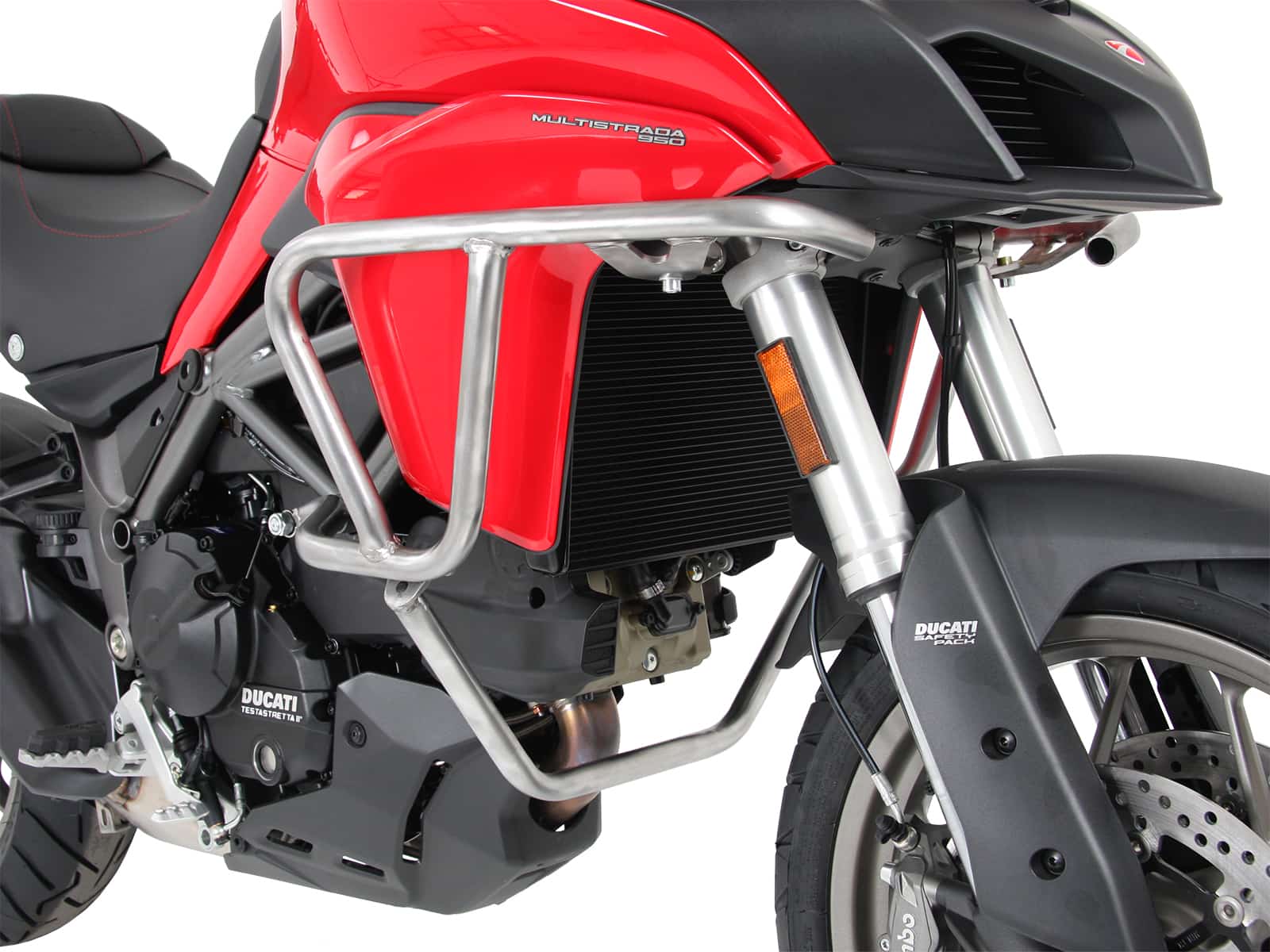 Arceau de protection du réservoir en acier inoxydable pour Ducati Multistrada 950 /S (17-21) Hepco & Becker