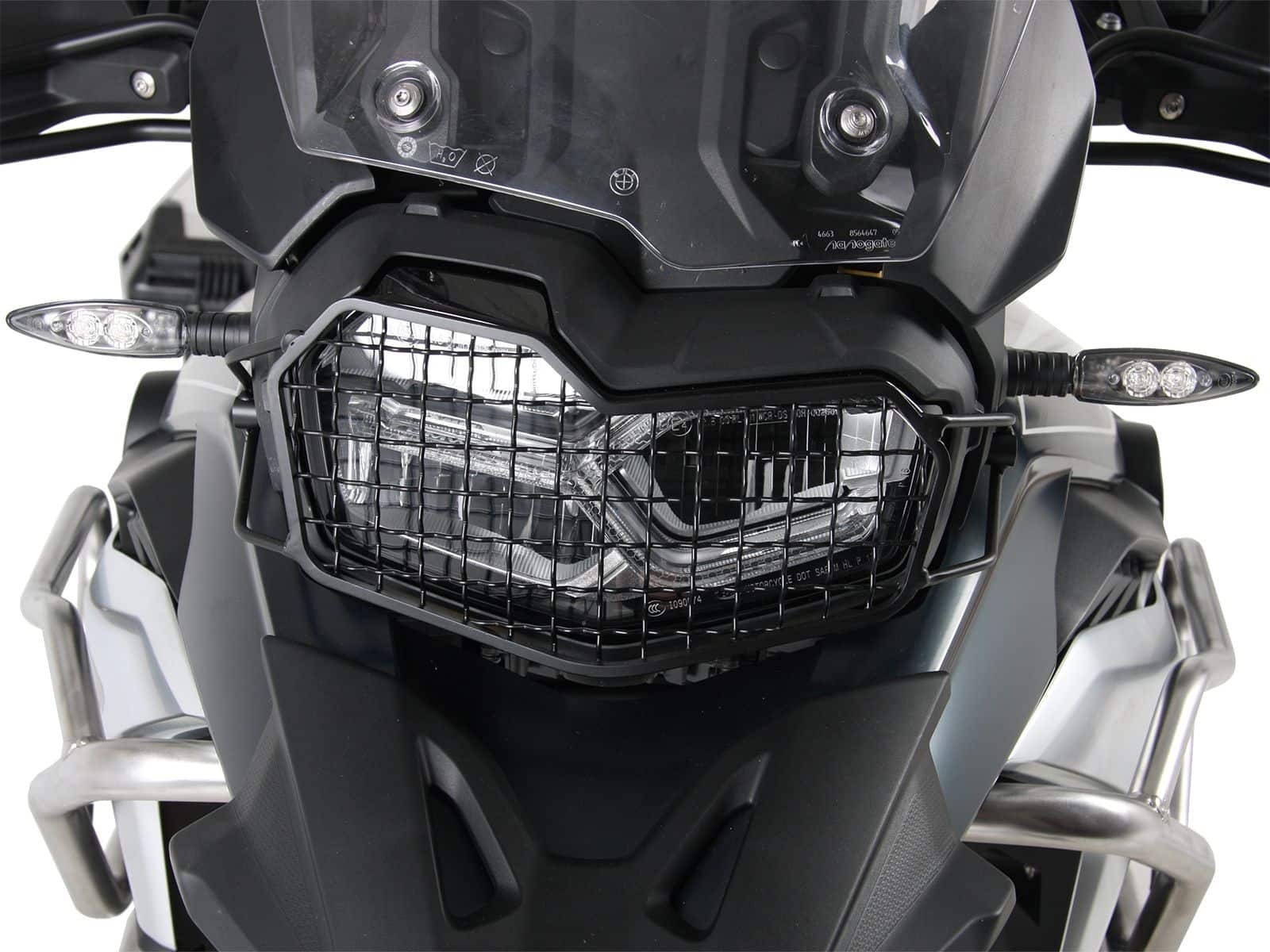 Grille de protection des feux noire pour BMW F 850 GS Hepco & Becker