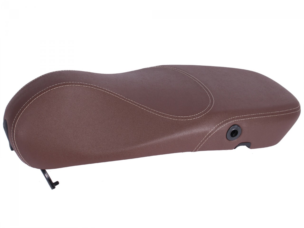 Banc original Vespa pour Vespa Primavera en marron avec coutures blanches