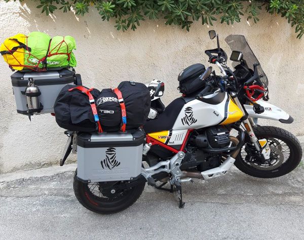 Porte-bagages pour top case d'origine pour Moto Guzzi V 85 TT (19-23)