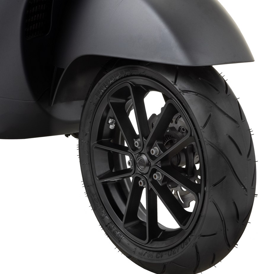Jante avant/arrière 12" pour Vespa GTS/GTS Super/GTV/GT 60/GT/GT L 125-300ccm, noire mate