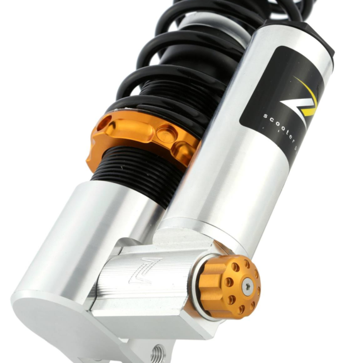 Amortisseur avant pour Vespa GTS/GTS Super/GTV/GT 60/GT/GT L, argent/orange