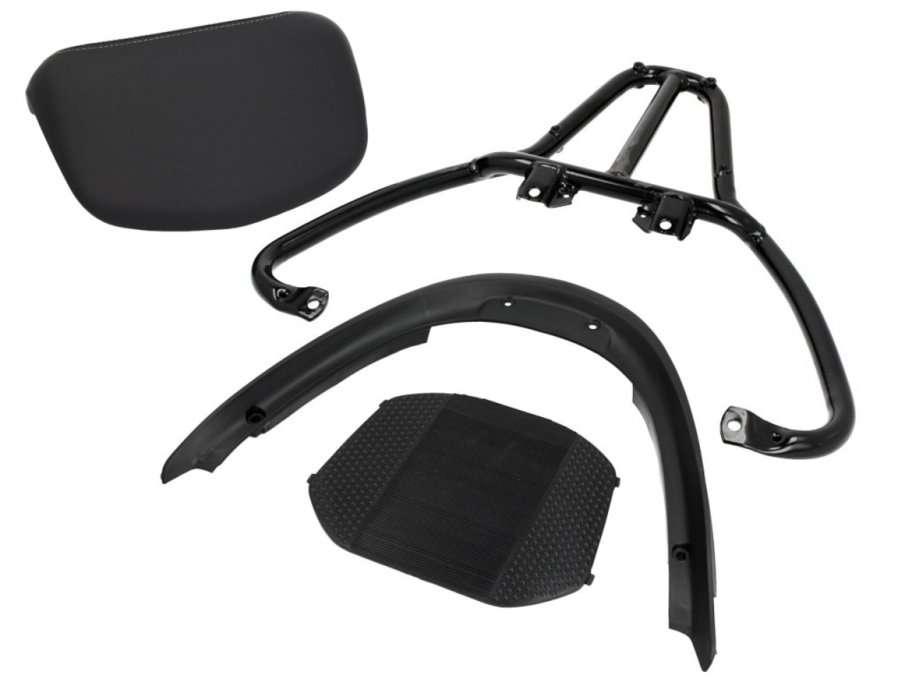 Kit Top Case (avec plaque de fixation), 37 l, gris pour Piaggio MP3 125 / 300 / Sport HPE