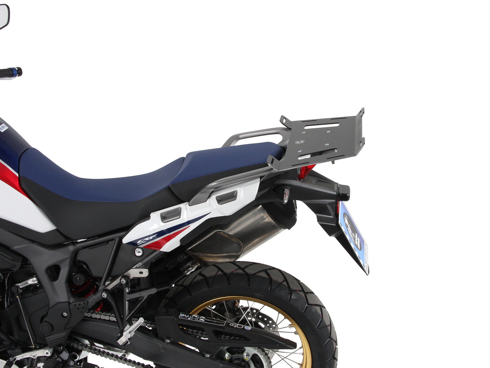 Elargisseur de porte-bagages noir pour Honda CRF 1000 Africa Twin (année 16-17) Hepco & Becker