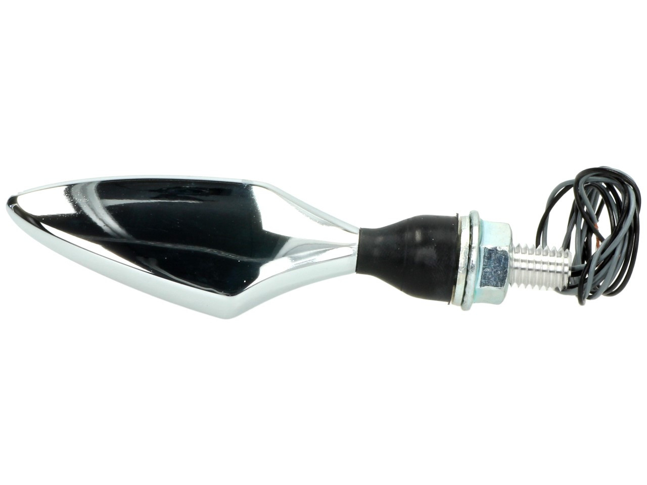 Clignotants Kellermann, losange, acier, LED, VL/HR, 12 V, chrome brillant, M8x20, homologués E