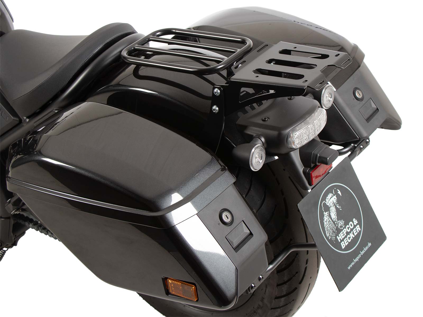 Minirack porte-bagages arrière souple noir pour Honda CMX 1100 Rebel /DCT (21-24) Hepco & Becker