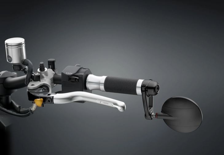 Rétroviseur d'extrémité de guidon RIZOMA "SPY-ARM" gauche ou droite pour Vespa, noir anodisé