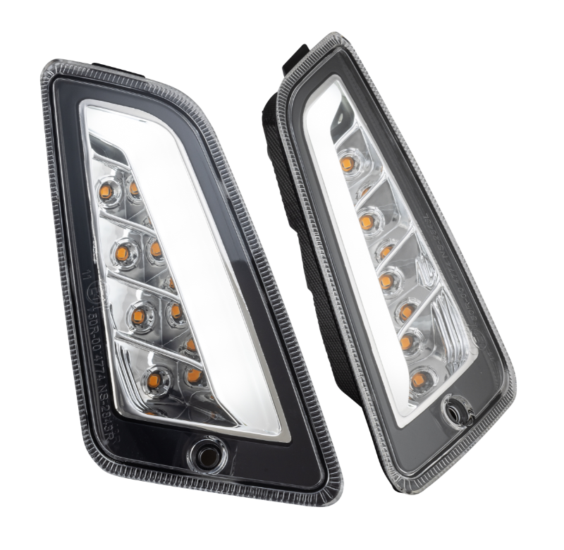 Kit de clignotants avant & arrière pour Vespa GTS/GTS Super/GTV 125-300ccm, clair