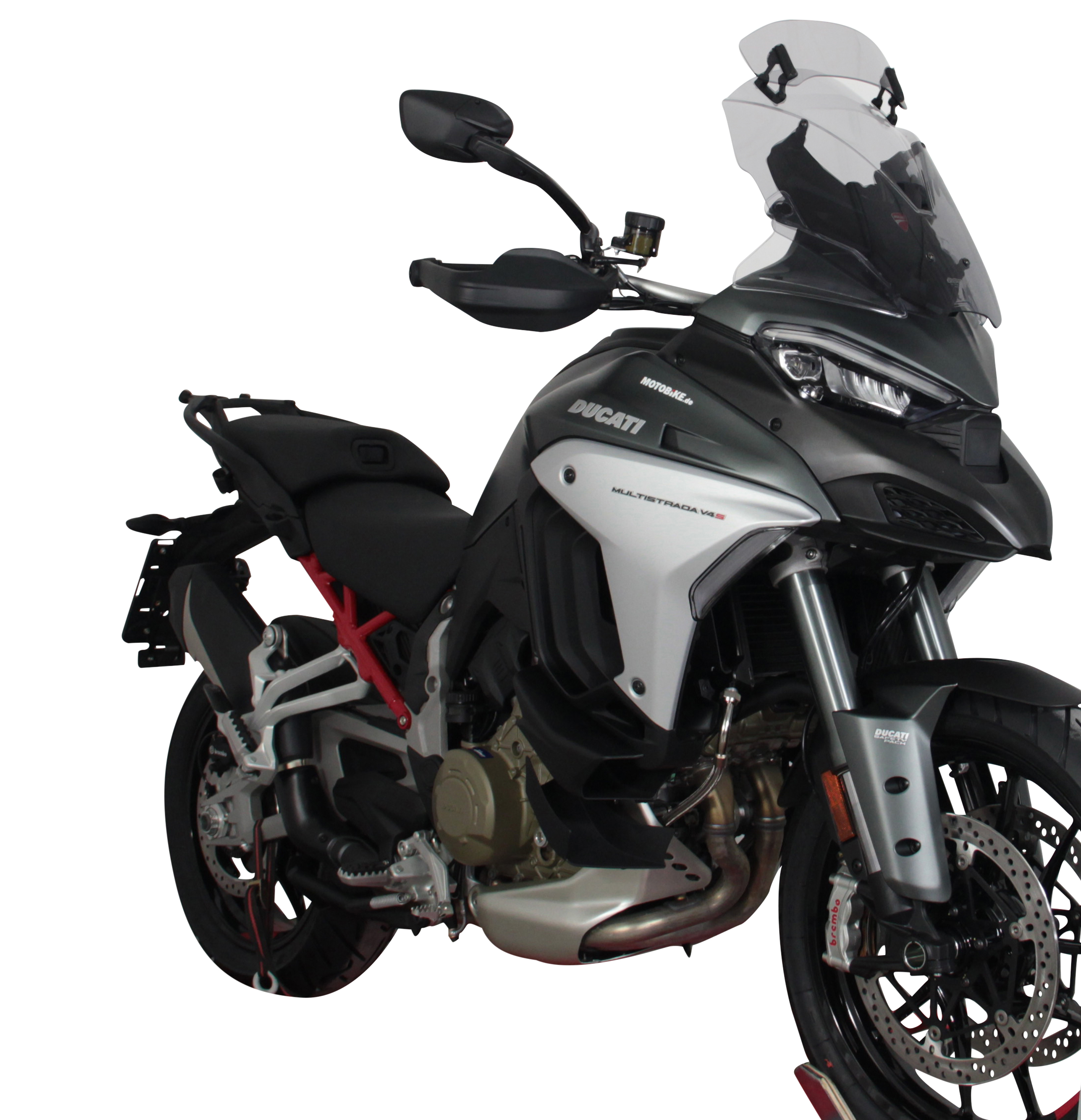 Cache-sommier MRA "VTM" gris fumé pour Ducati Multistrada V4 (21-)
