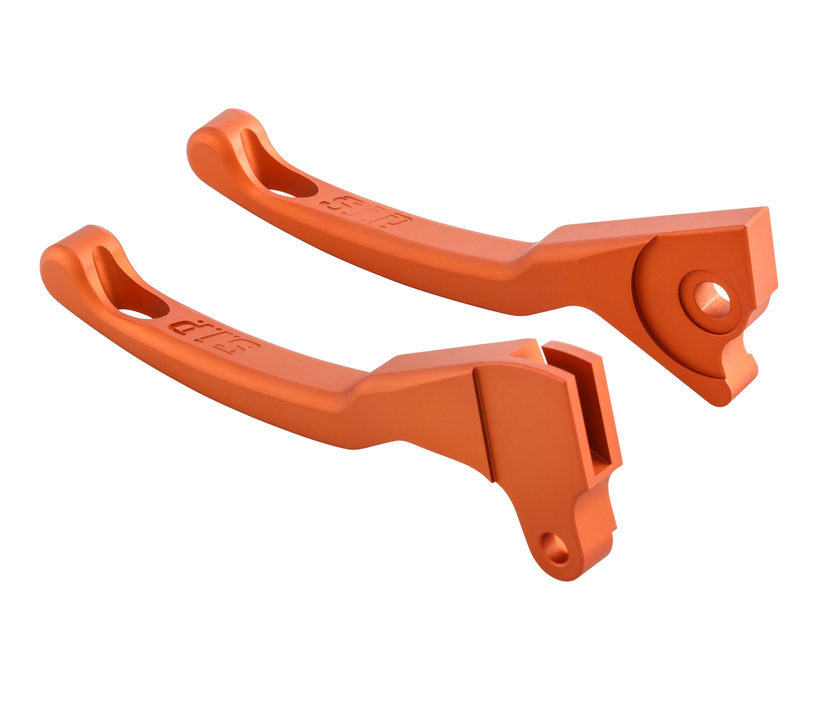 Kit levier de frein sport Shorty pour Vespa LX /LXV /S /Primavera /Sprint 50-150ccm, orange mat