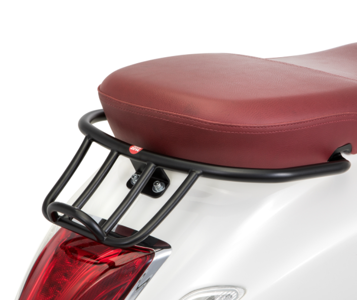 Porte-bagages/barre de maintien de la selle noir mat pour Vespa Primavera/Sprint 50-150ccm 2T/4T AC