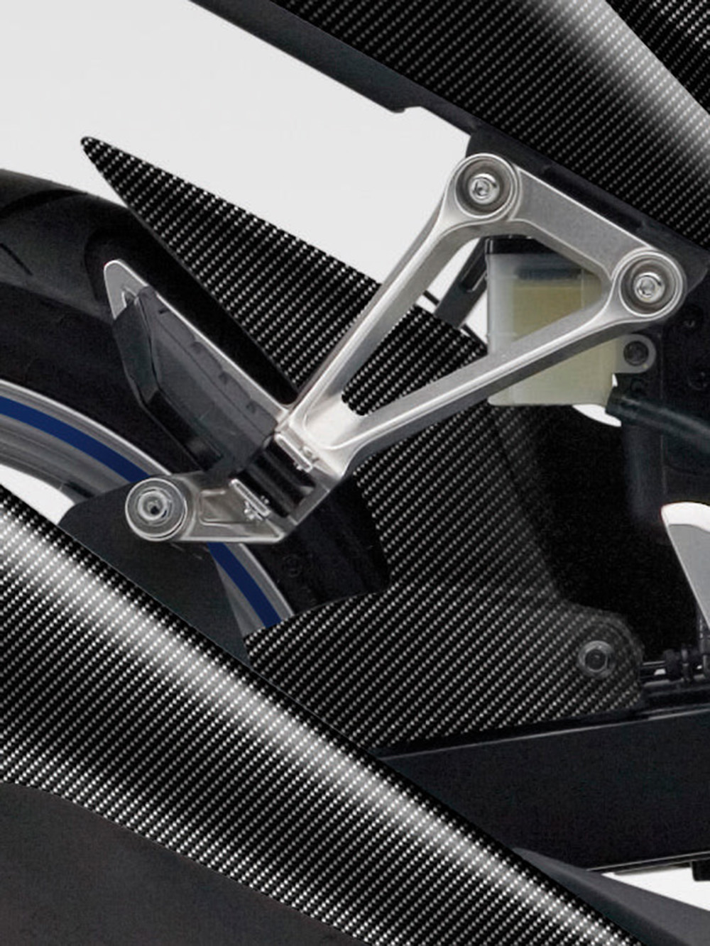 Garde-boue arrière avec protège-chaîne Carbon Look Original Honda CBR 300 R