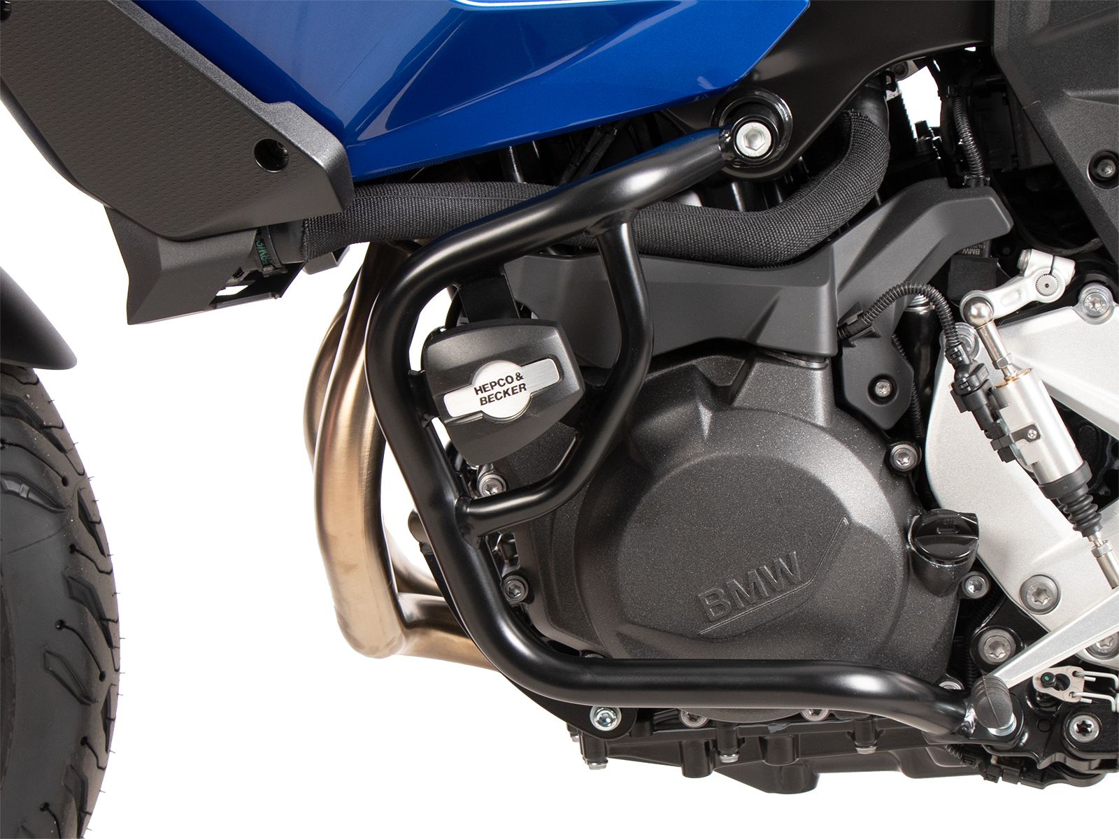 Arceau de protection moteur avec protectionpad noir pour BMW F 900 XR (25-) Hepco & Becker