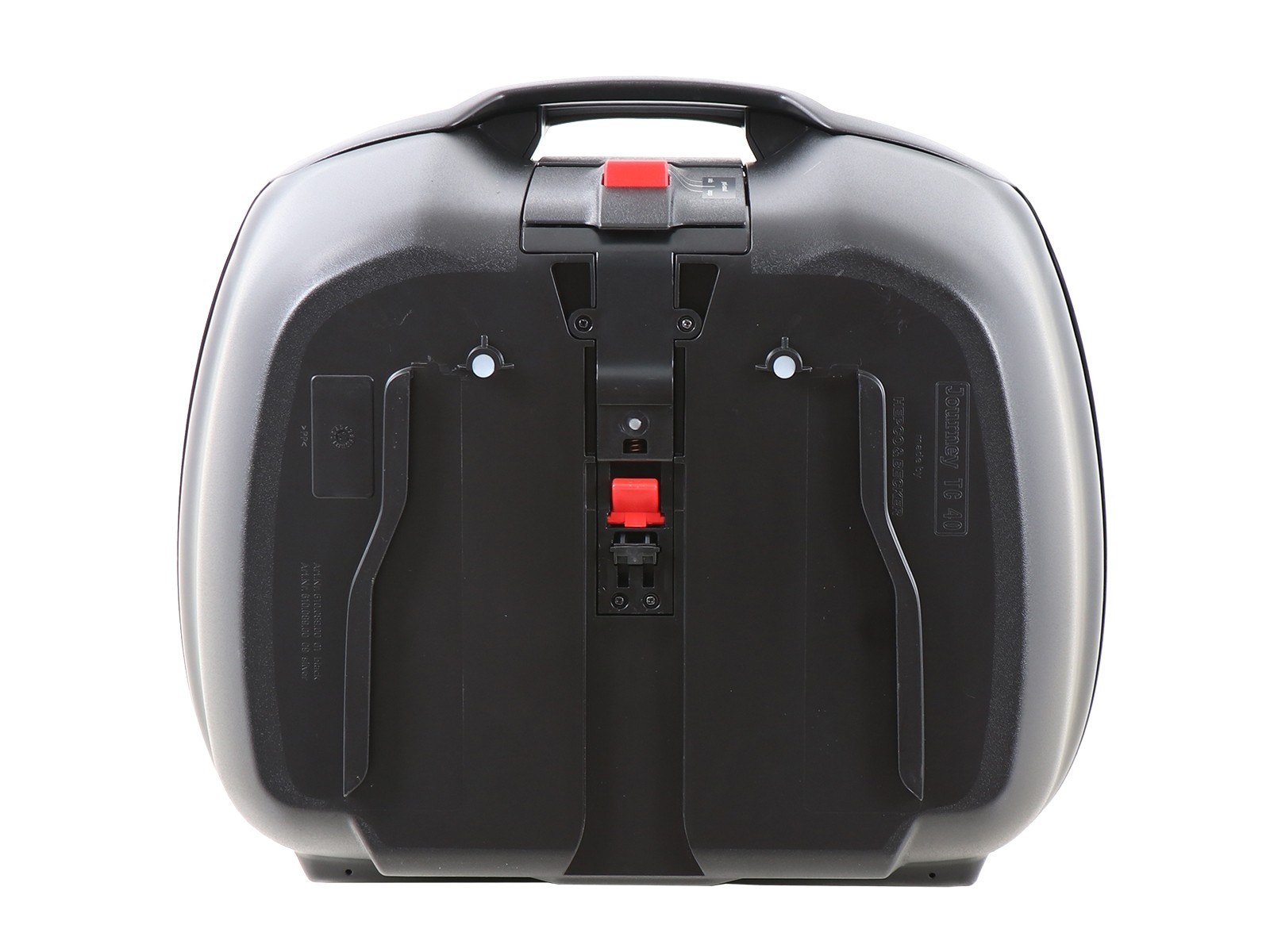 Journey Topcase 40 argent incl. palette topcase universelle pour porte-bagages étrangers Hepco & Becker