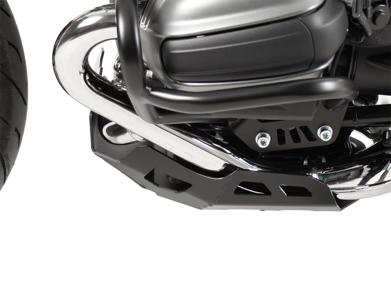 Plaque de protection moteur noire pour BMW R 12 Nine T (24-) Hepco & Becker