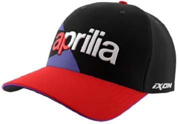 Aprilia Basecap Dual collection 2024 noir rouge violet