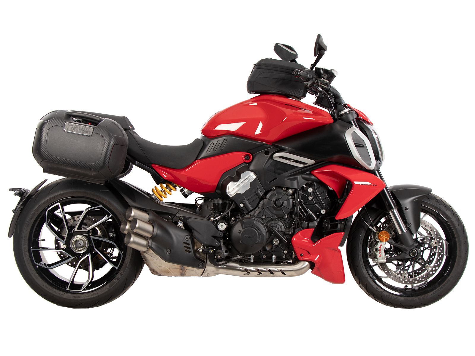 Anneau de réservoir Basic avec unité de fermeture de la sacoche de réservoir pour Ducati Diavel V4 (23-) Hepco & Becker