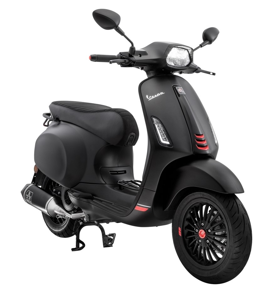 Jante avant/arrière pour Vespa GTS/GTS Super/GTV/GT 60/GT/GT L 125-300ccm, noire mate