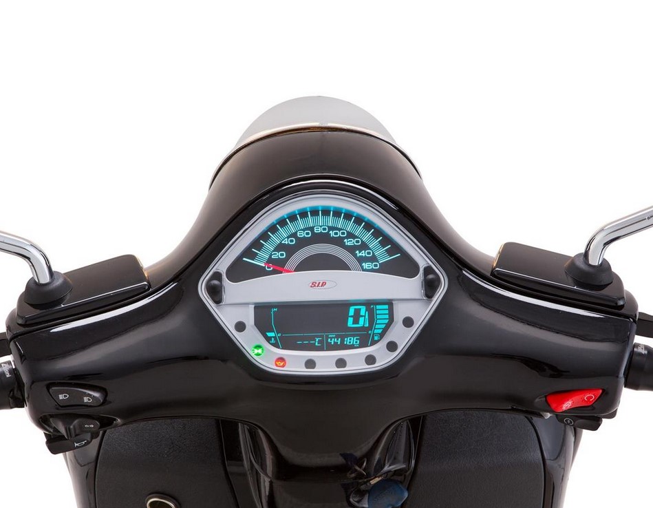 Compte-tours/tachymètre pour Vespa GTS/GTS Super/GTS SuperSport, i.e., 125-300ccm (-'14), argent