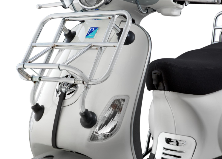 Porte-bagages avant pour Vespa LX /S 50-150ccm, pliable, chrome