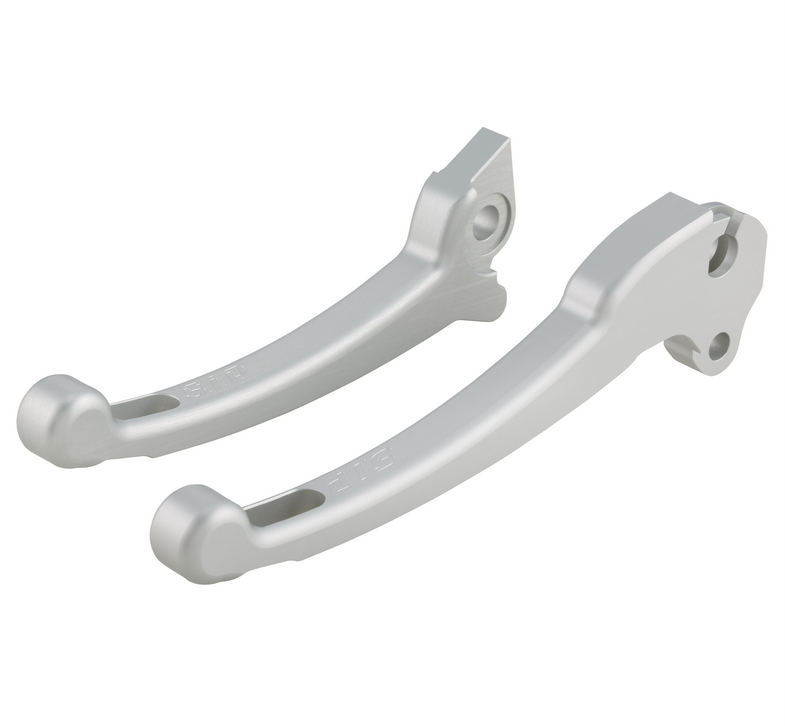 Kit levier sport embrayage/frein pour Vespa PX 125-200cc, HBZ Grimeca, droite/gauche, argent mat