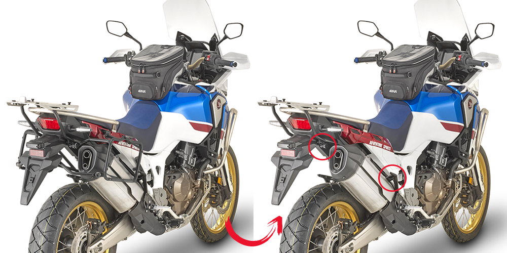 Support de valises latérales pour Honda CRF1000L Africa Twin (année 18-) Givi