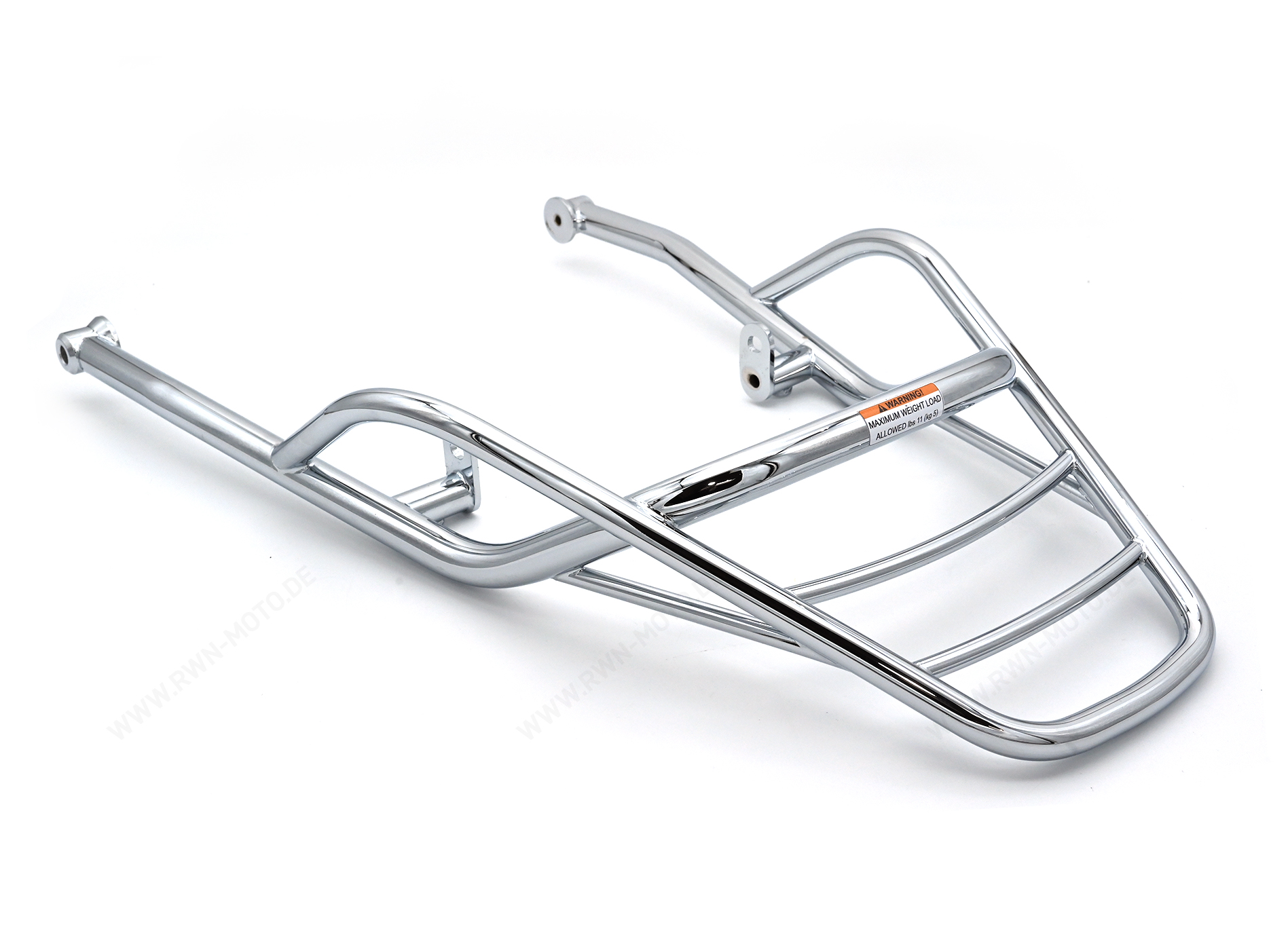 Porte bagage arrière chromé rigide pour Moto Guzzi V7 850 2021-