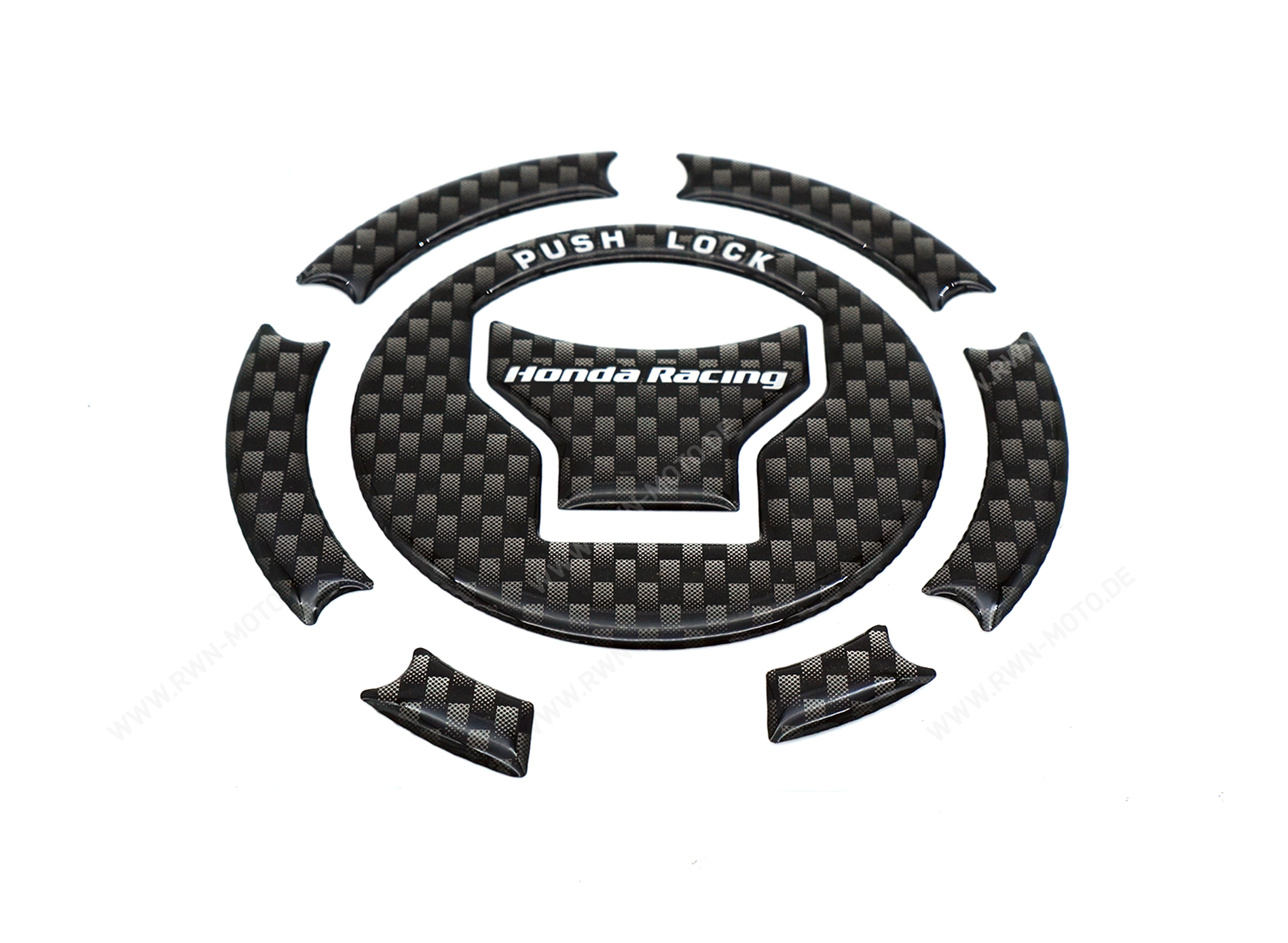 Décor de bouchon de réservoir avec logo HRC Original pour tous les modèles Honda