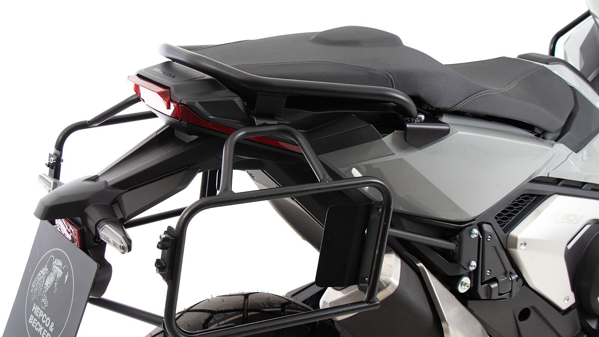Poignée de maintien du passager / barre noire pour pot d'échappement pour Honda X-ADV 750 (21-24) Hepco & Becker