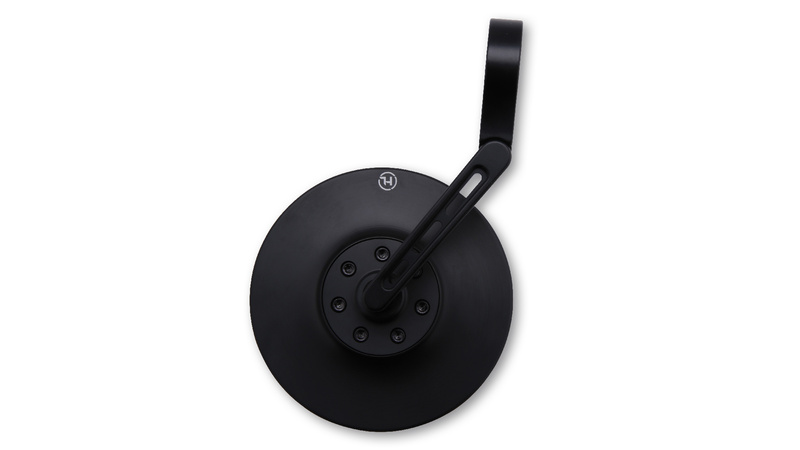 HIGHSIDER pro Rétroviseur d'extrémité de guidon Conero 2 Noir Court (1pc)