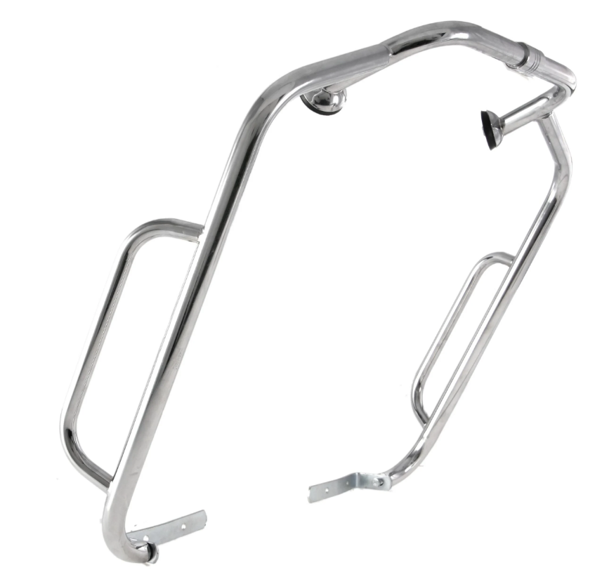 Barre de carrossage CUPPINI bouclier de jambe universel pour Vespa PX 80-200ccm, chrome