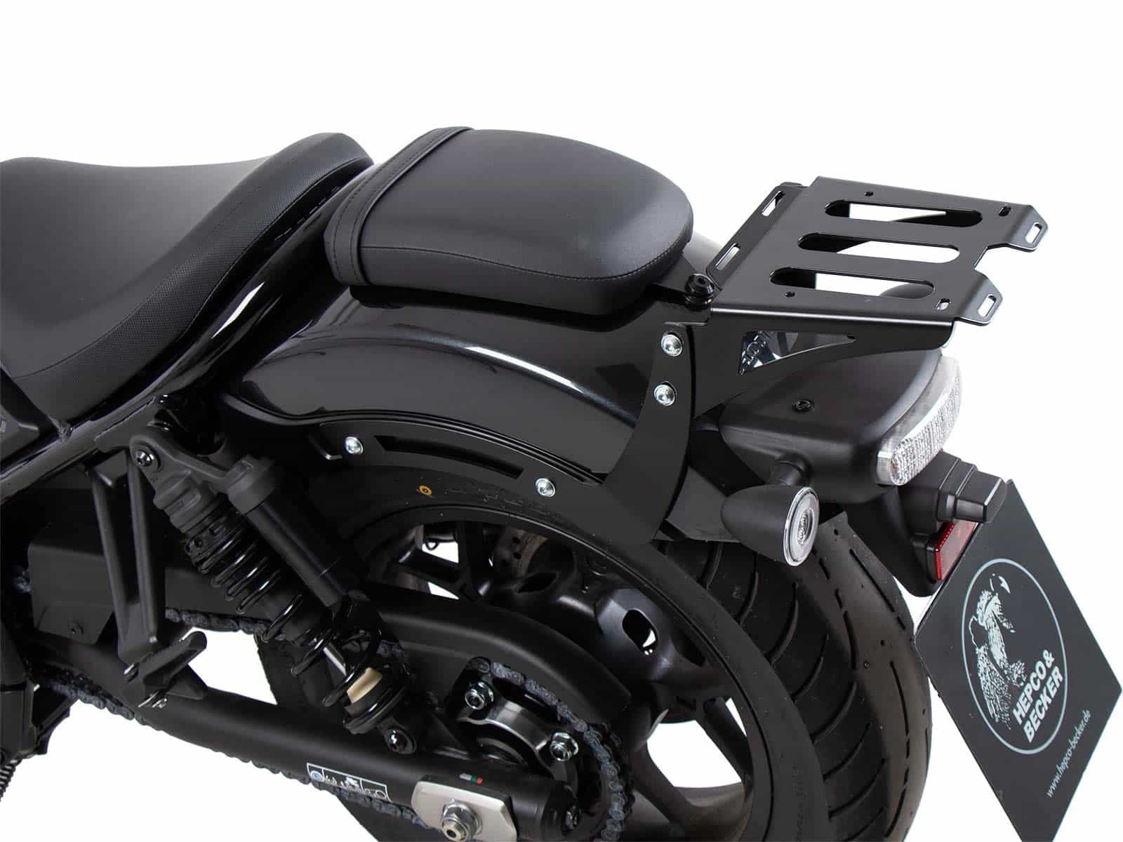 Minirack porte-bagages arrière souple noir pour Honda CMX 1100 Rebel /DCT (21-24) Hepco & Becker