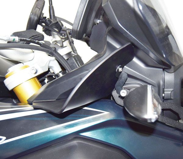 Déflecteurs d'air supérieurs pour BMW F 850 GS (18-21), noir mat