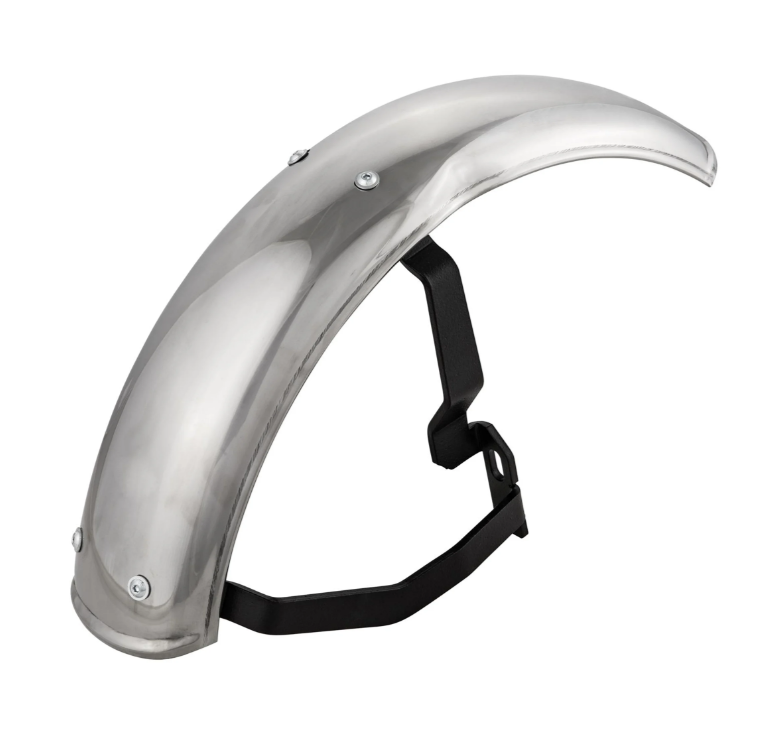 Aile 2.0 Garelli pour Vespa PX 80-200ccm, inox poli, support noir