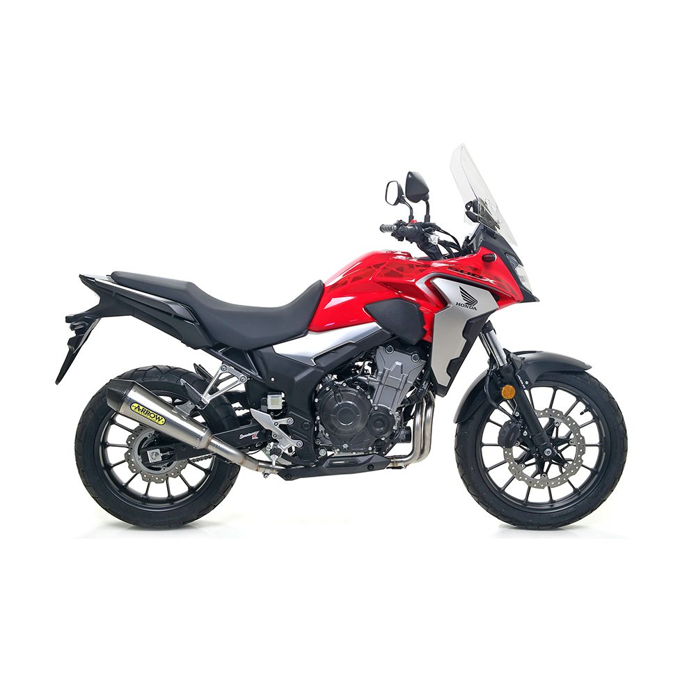 ARROW Auspuff X-KONE für Honda CB500X 2017-, Edelstahl (Nur mit ARROW Zwischenrohr)