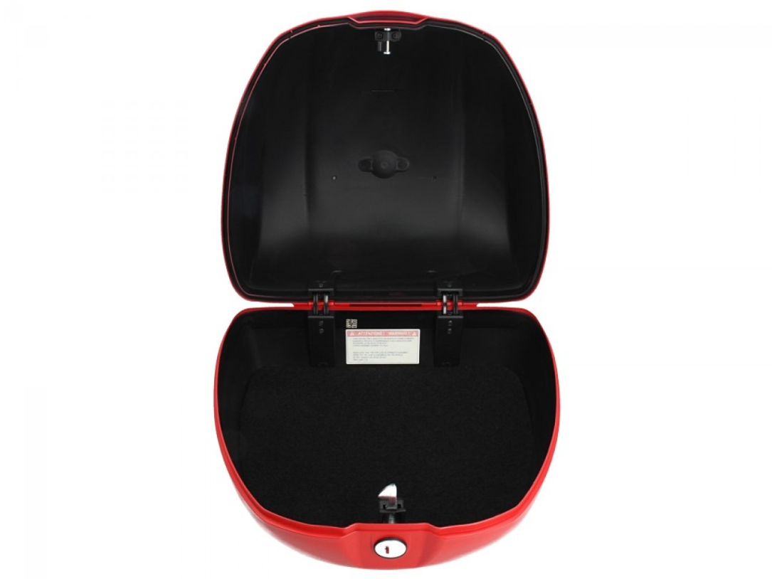Top case original 32 l. pour Vespa Primavera rouge dragon mat 896/A