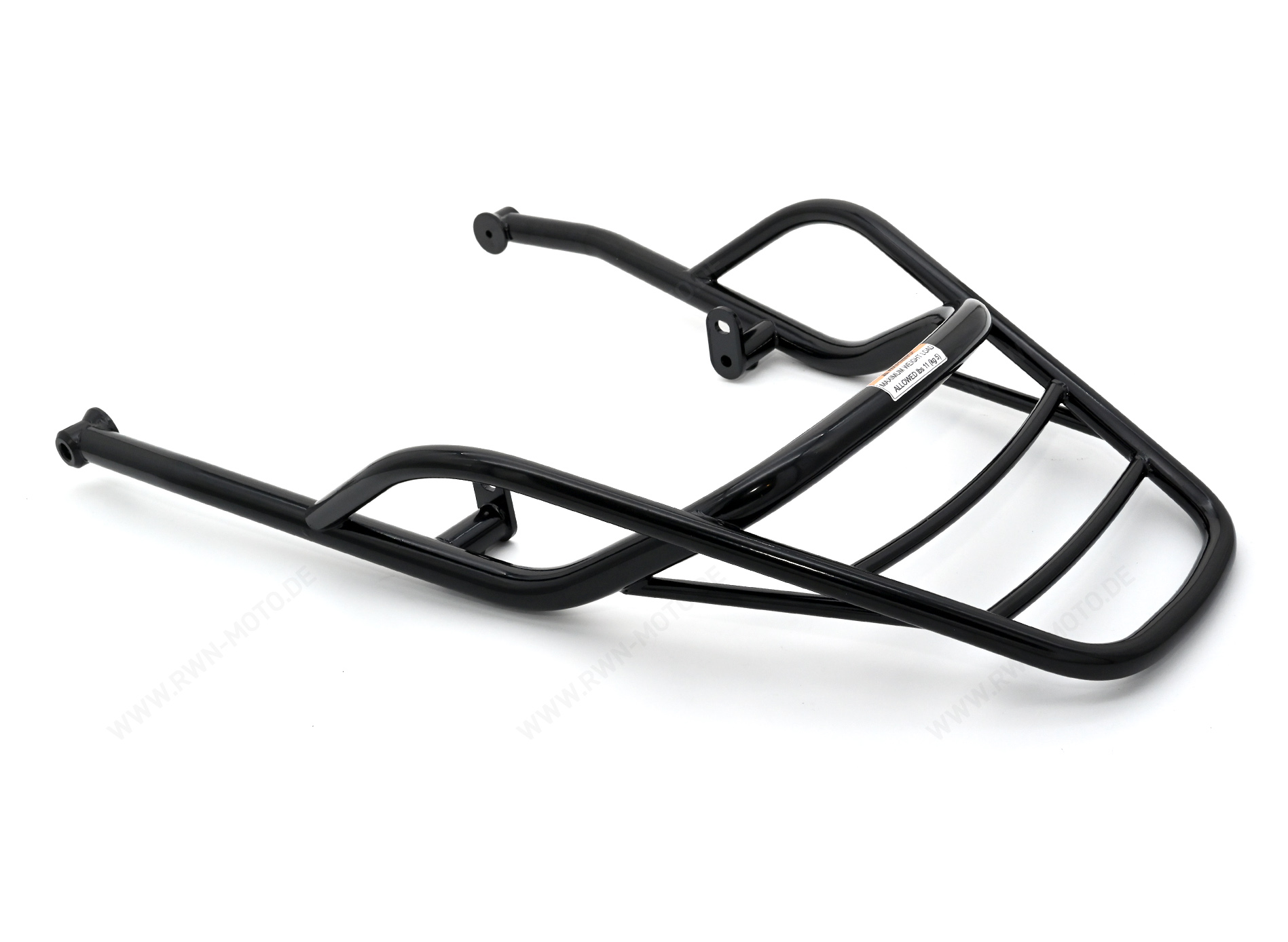 Porte-bagages, arrière, noir, rigide pour Moto Guzzi V7 850 2021-