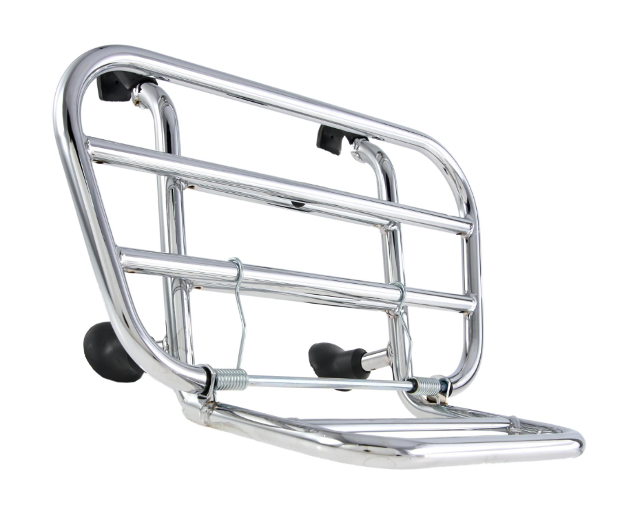 Porte-bagages avant pour Vespa PX 80-200ccm, pliable, chrome