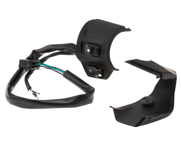 Interrupteur DMP droit pour Vespa Primavera/Sprint, noir mat