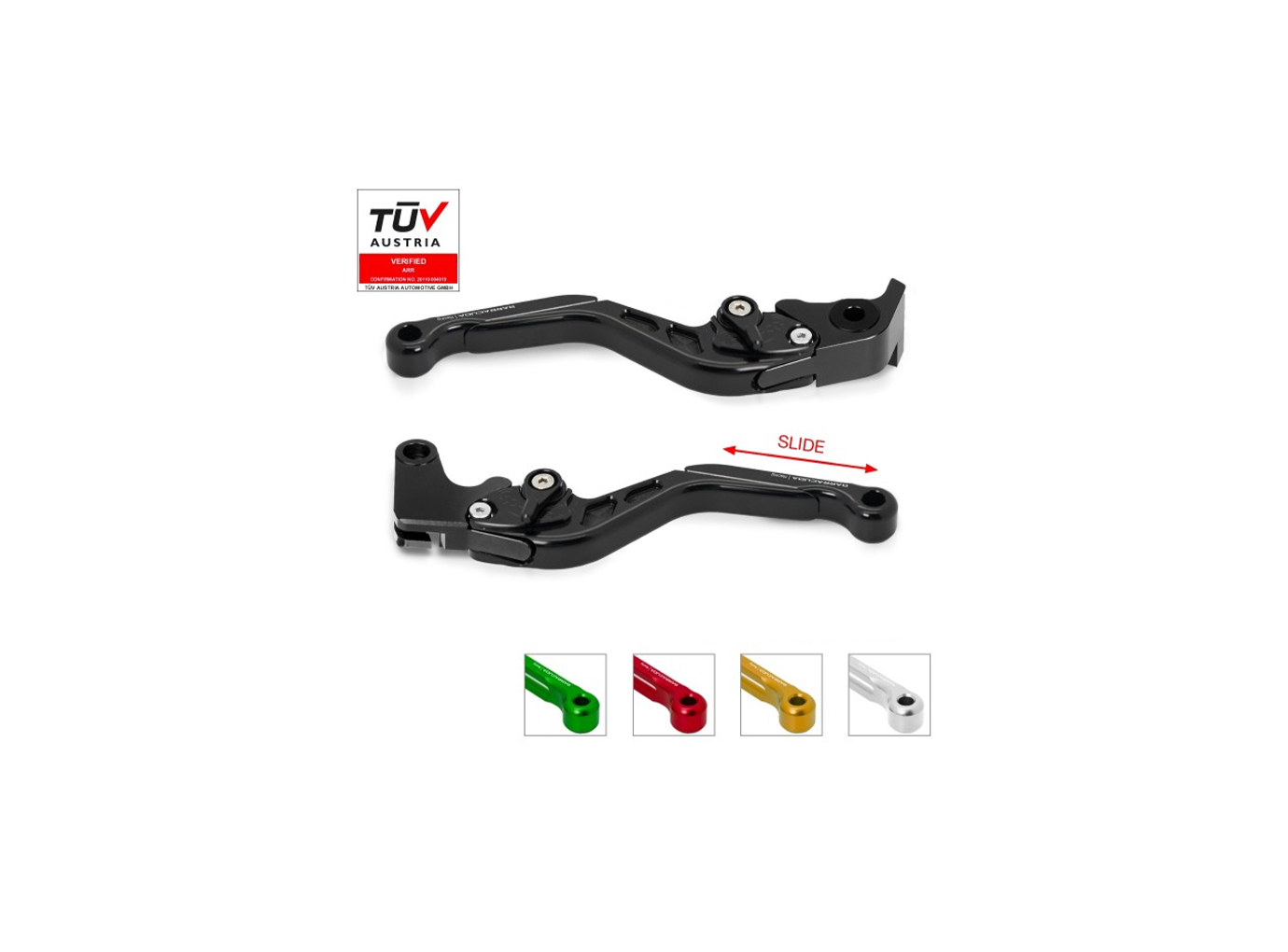 Barracuda Brems- und Kupplungshebelsatz für Triumph Bonneville T100 / Street Triple 675 / Scrambler