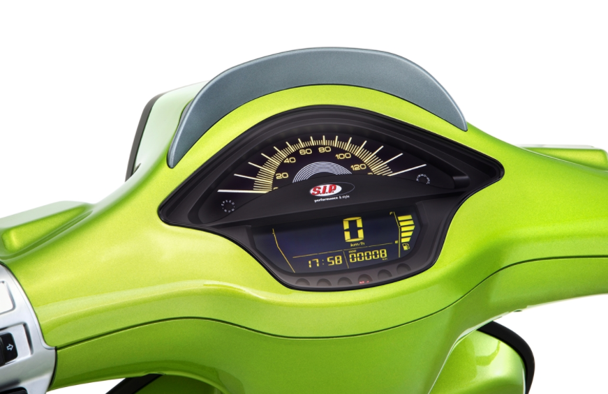 Compte-tours/tachymètre pour Vespa Primavera/Sprint 50-150ccm 2T/4T AC, noir