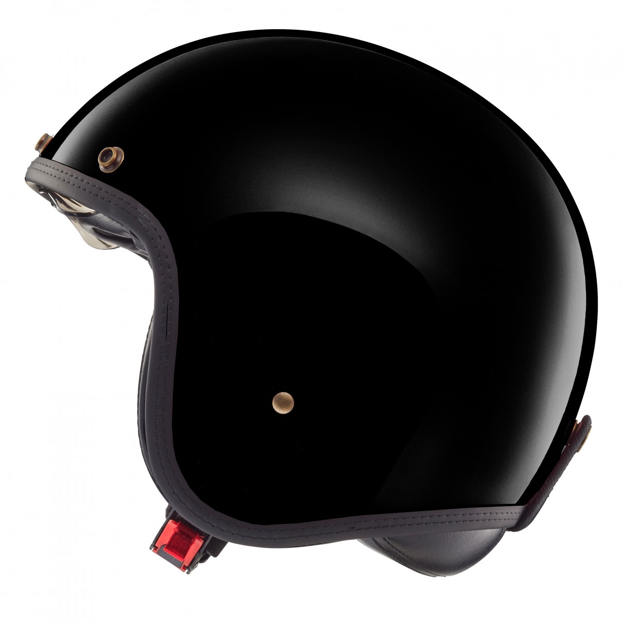 Casque jet Helmo Milano, Audace, noir mat