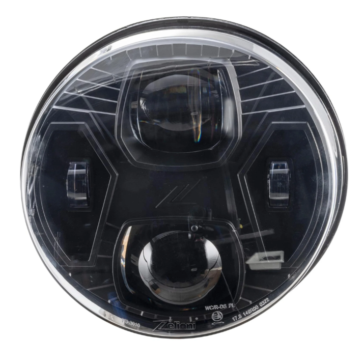 Phare ZELIONI Black Edition LED pour Vespa GTS/GTS Super HPE 125-300 (19-22), noir